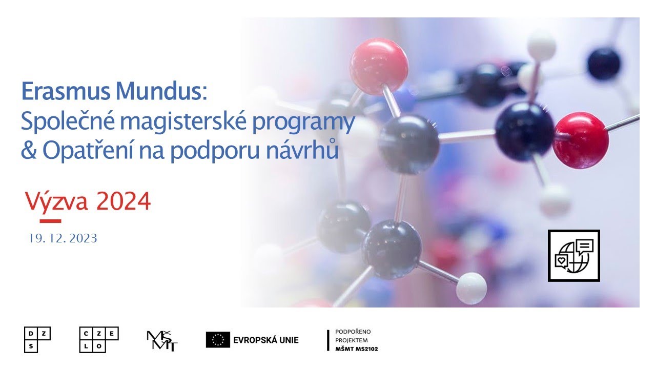 Informační webinář Erasmus Mundus, Výzva 2024