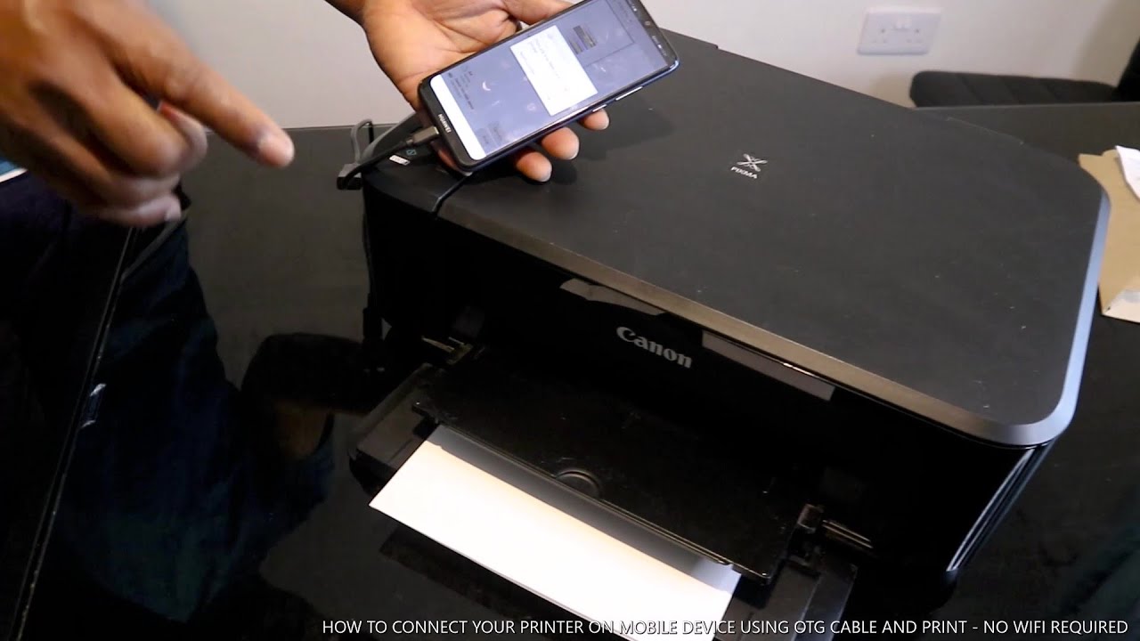 HOW TO CONNECT YOUR PRINTER ON MOBILE DEVICE USING ON-THE-GO(OTG) CABLE AND PRINT - NO WIFI REQUIRED