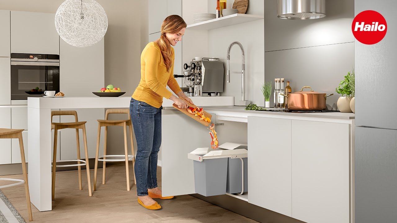 HAILO Multi-Box duo L - Einbaumülleimer / Built-in waste separation system