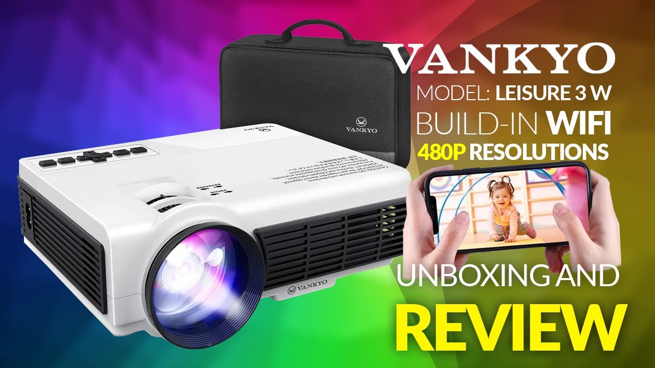Vankyo Leisure 3W Projector Unboxing And Review - Under $150 WIFI Projector