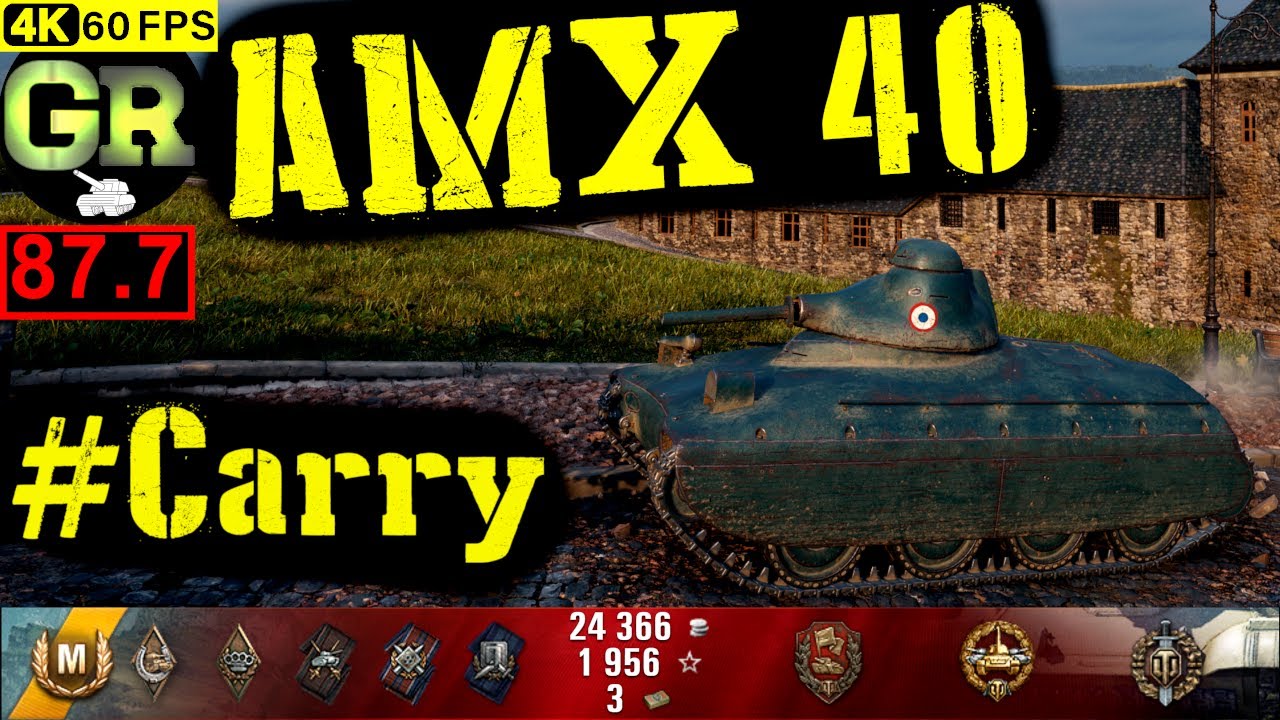 88_World of Tanks AMX 40 WoT Replay - 8 Kills 1.8K DMG(Patch 1.4.0)