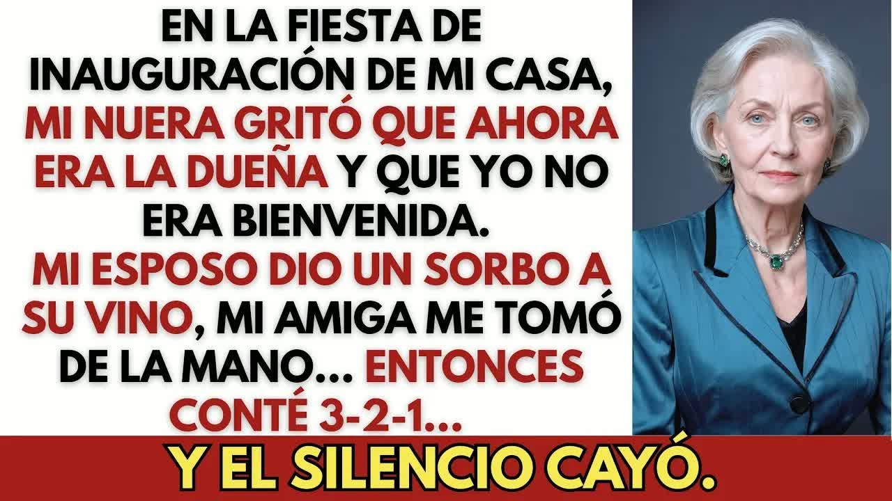 En la Fiesta Familiar, Mi Nuera Gritó： “Ahora Soy la Dueña de Esta Casa… ¡Fuera!”, Así que Yo…