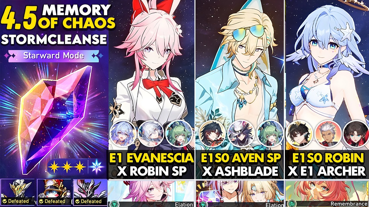 NEW MOC 12 | E1S0 Aventurine SP, Robin SP x Evanescia & Archer | 0 Cycle | HSR.