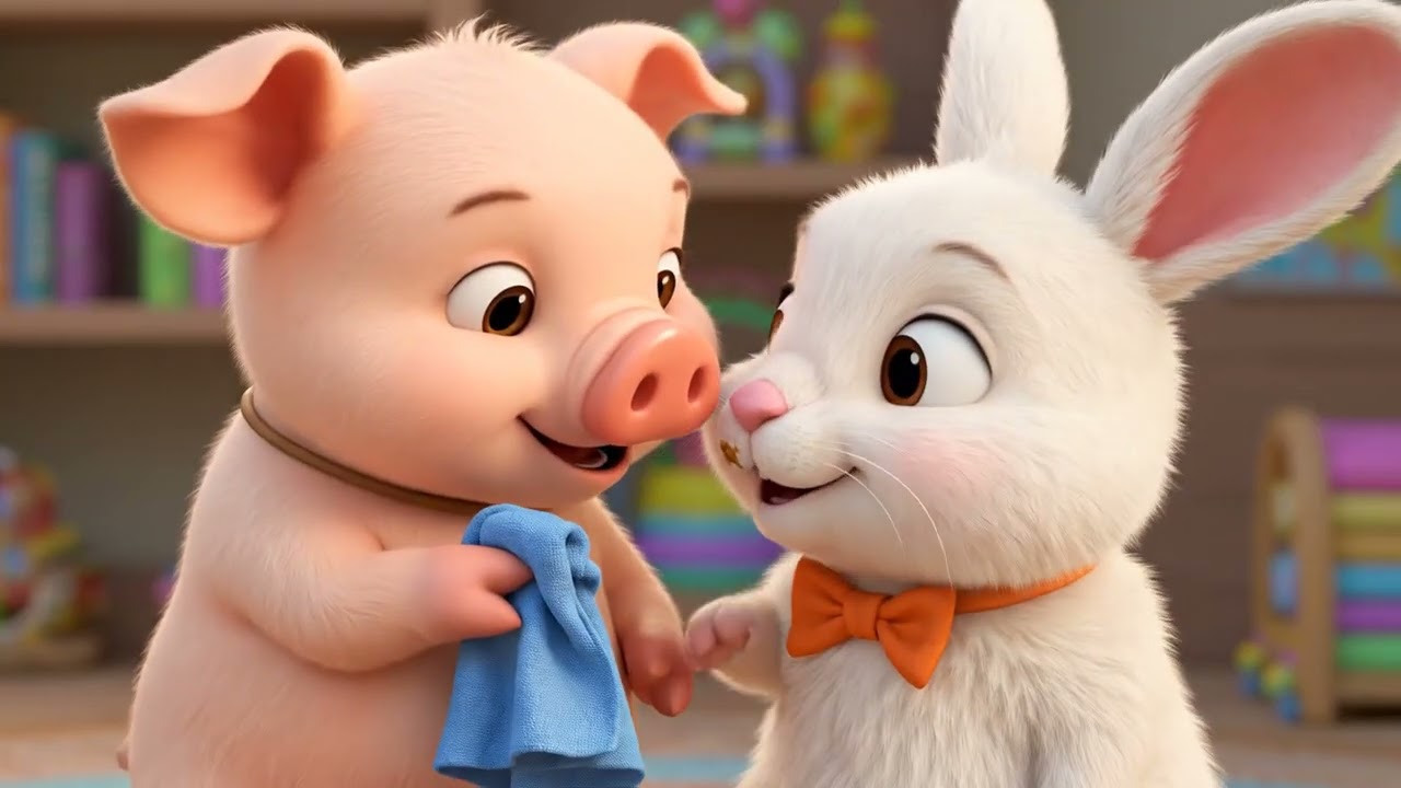 Piglet & Bunny | A Gentle Healing Day in the Forest 🌿