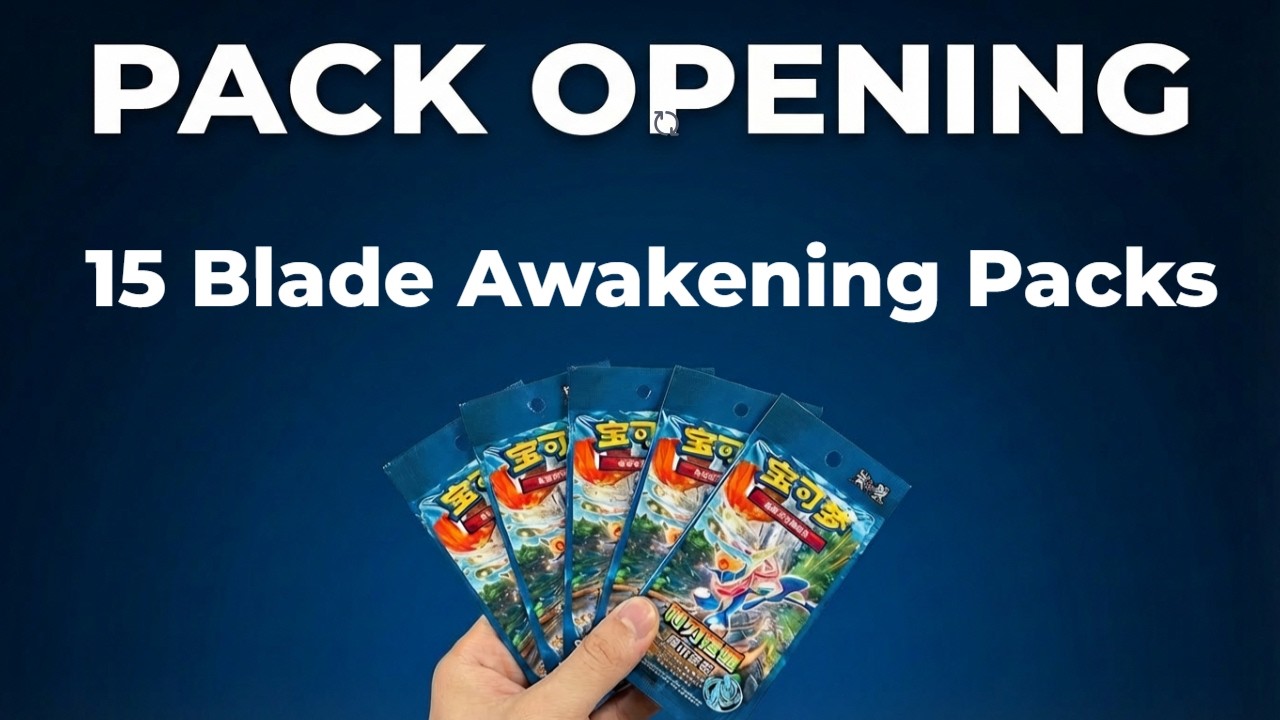 Opening 5 Chinese Blade Awakening Packs! 🔥 15 Mini Packs + Poké Ball Reverse Holos & Coins!