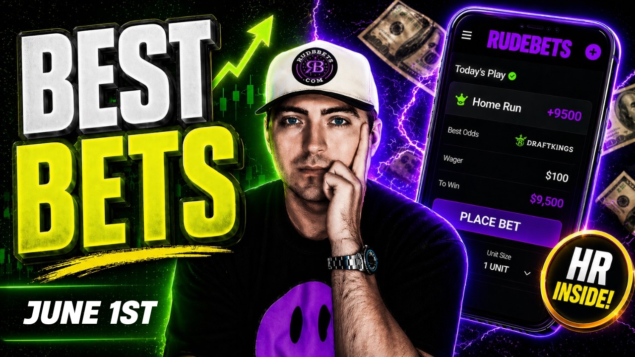 ⚾📊 The Best Value on Today's MLB Slate | June 1 Picks & HR Props 💣
