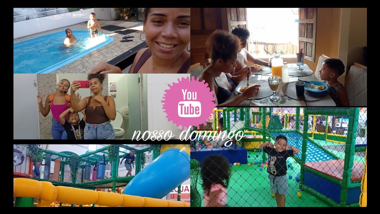 VLOG DO NOSSO DOMINGO:meu tio almoçou com a gente,levei Thales no shopping,teve piscina e mais...