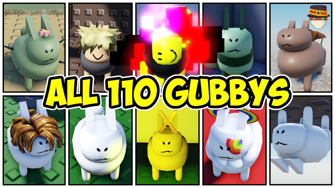How to get ALL 110 GUBBYS in Find the Gubbys | Roblox
