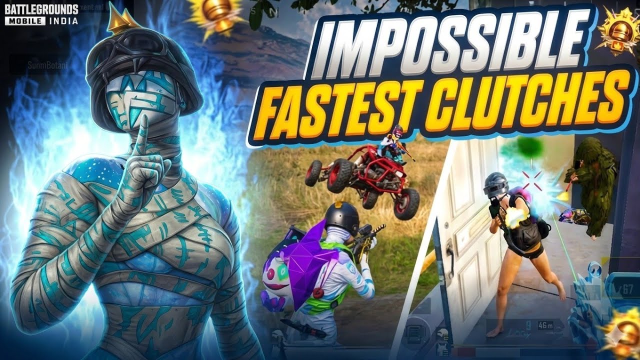 FASTEST CLUTCHES IN BGMI | @ZeroHealGaming 