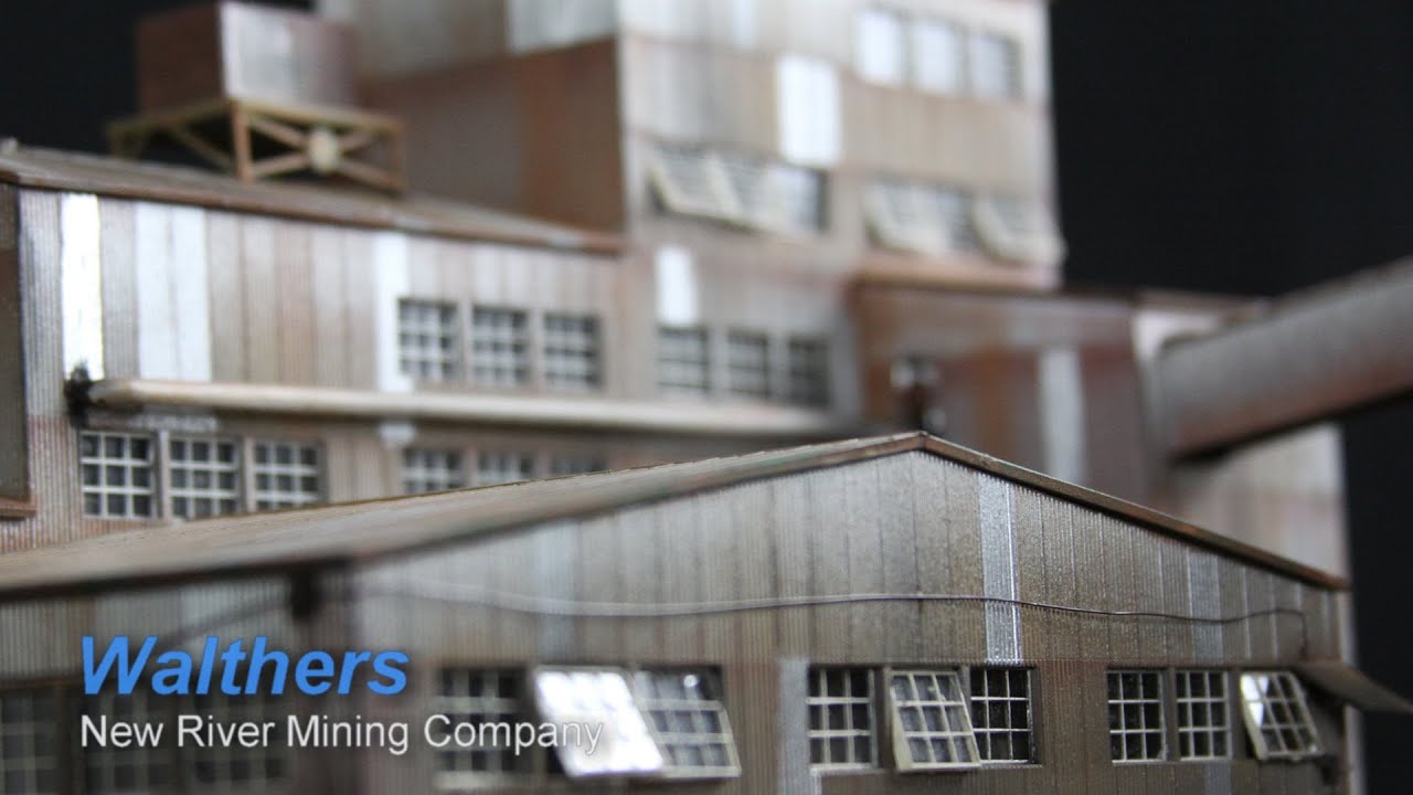 Model Railroad Building Walthers New River Mining Company, Weathering and more