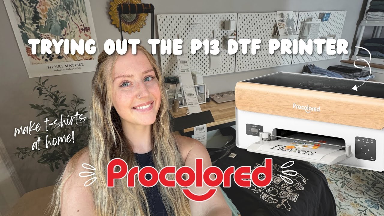 Testing Out the New Procolored P13 DTF Printer | How to Print T-Shirts at Home | Beginner Friendly
