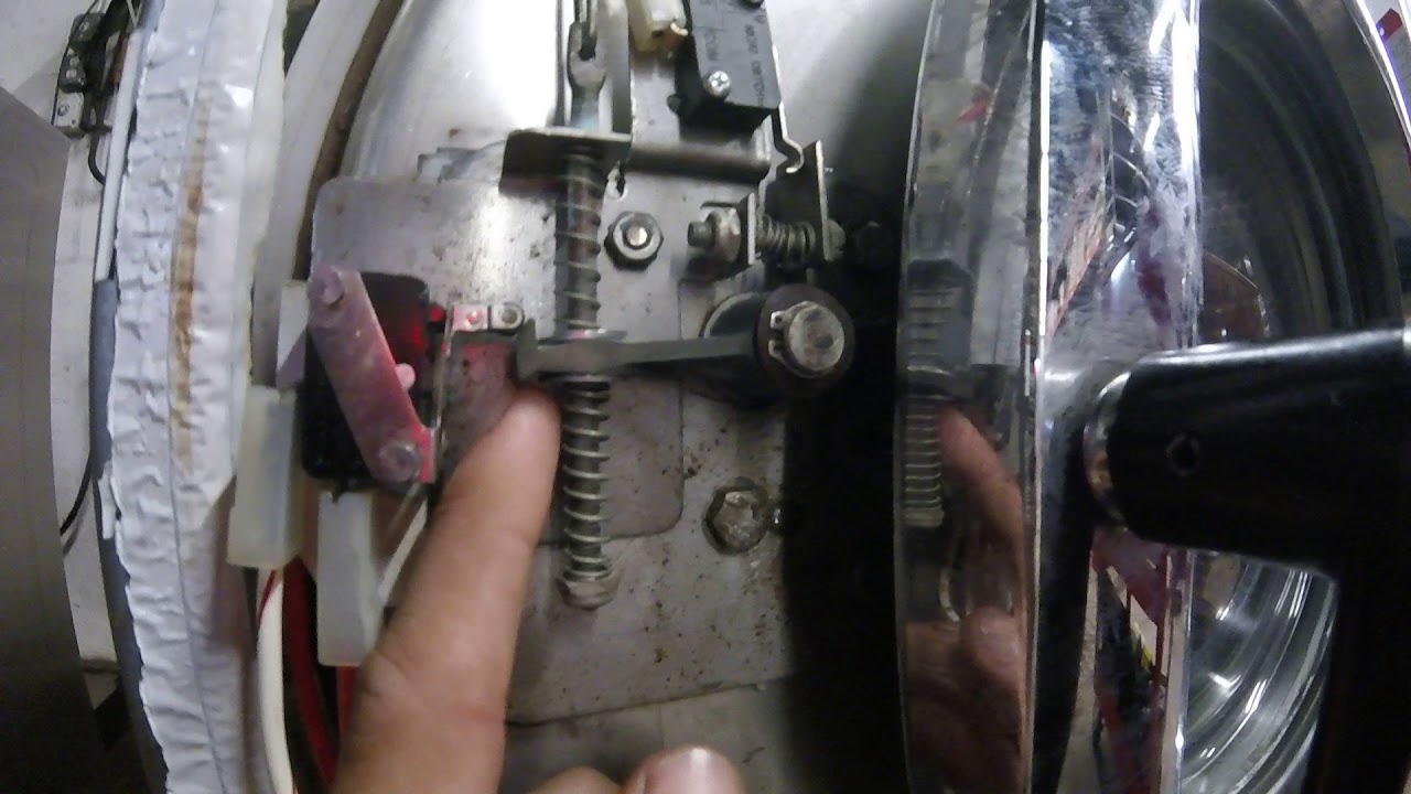 Adjusting a Dexter washer door lock assembly