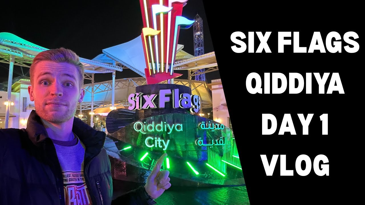 Видеоблог о первом дне в парке Six Flags Qiddiya | Мне удалось прокатиться на аттракционе Falcon’...