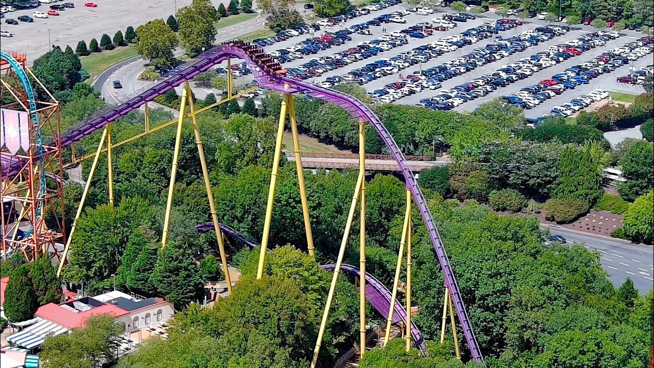 Apollos Chariot Drone Footage 4K Busch Gardens Williamsburg, VA