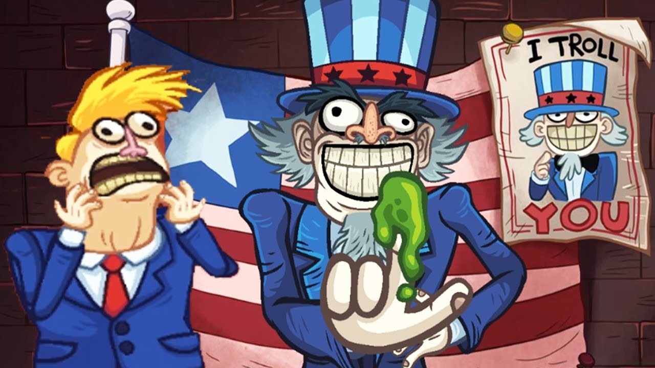 Troll Face Quest USA Adventure All Series - Funny Trump Master of Trolling Gameplay