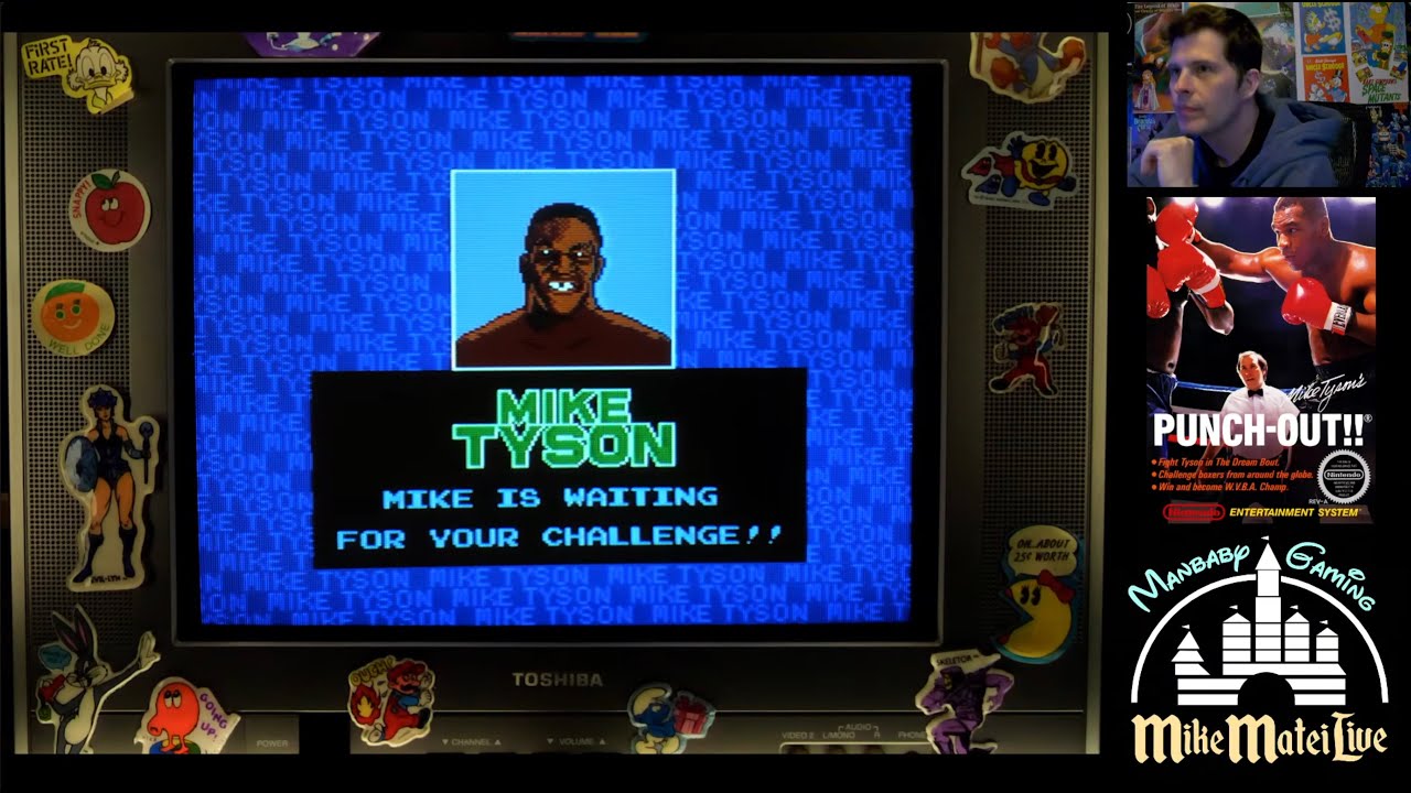 Mike Tyson's Punch Out on a CRT - Mike Matei Live