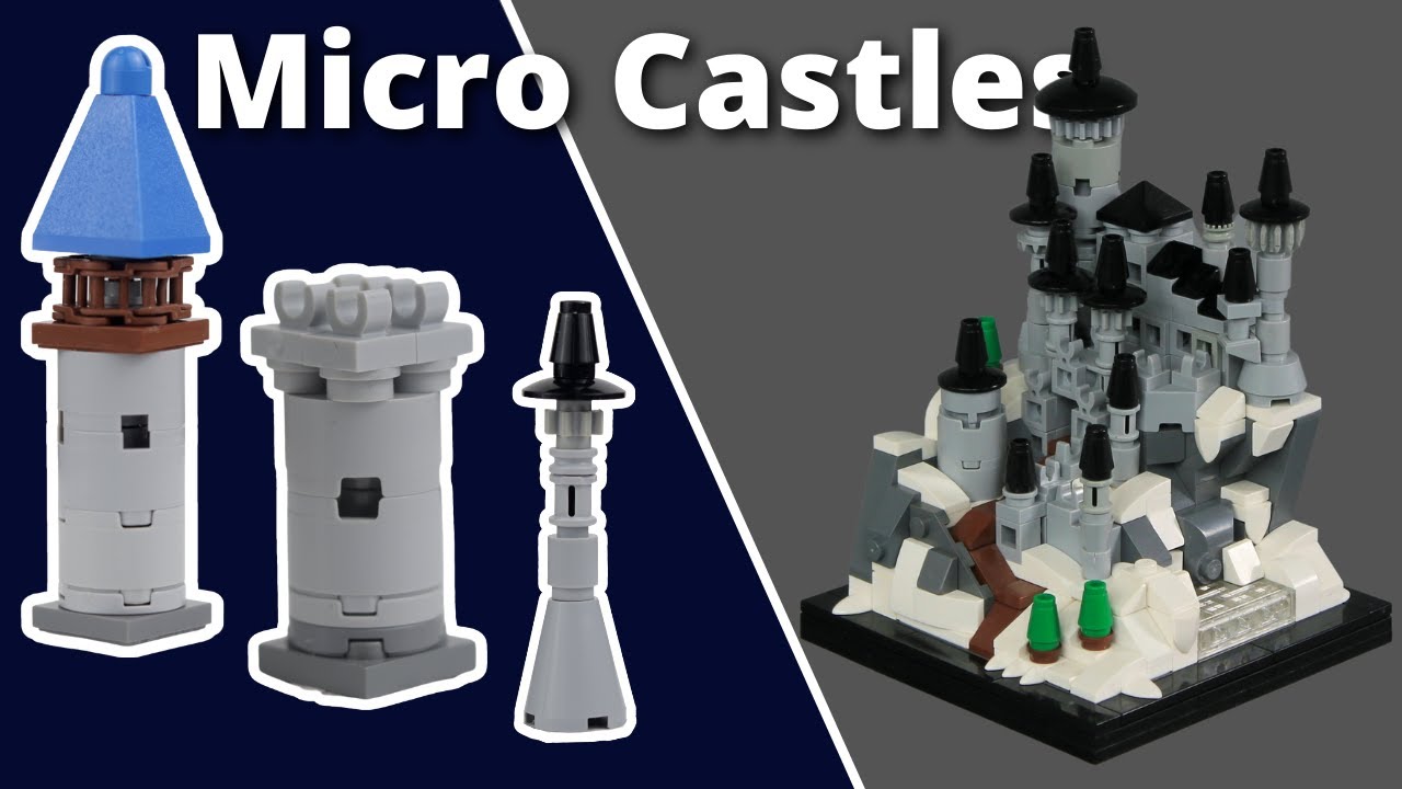 7 Terrific Micro LEGO Castle Tower Ideas | Tutorial