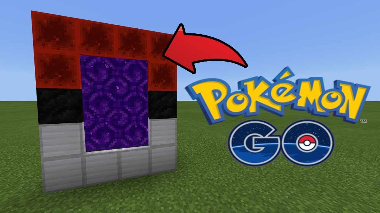 How To Make a Portal to the Pokémon GO Dimension in MCPE (Minecraft PE)