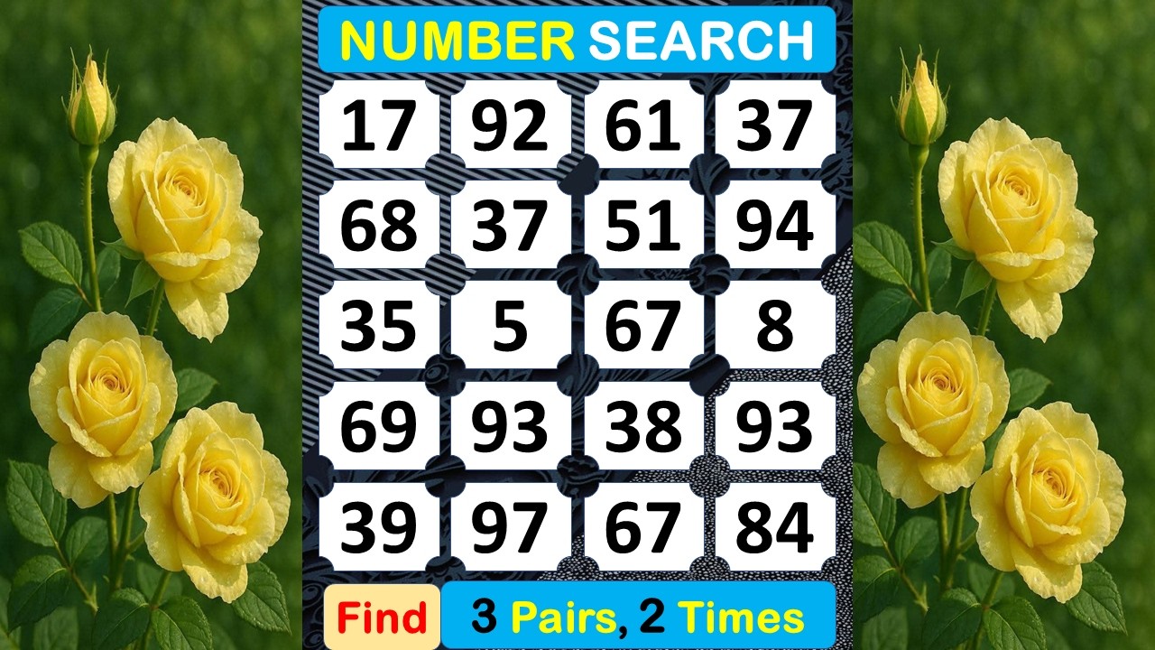 Number Search: Do You Feel Loneliness? Number Quest Will Remove IT. #braingame #memory #puzzle -#423