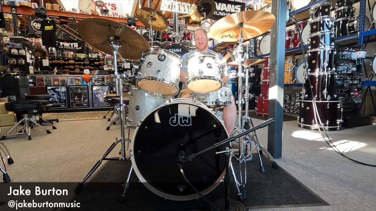 DW LTD Performance Series 4pc Drum Kit in Broken Glass Glitter