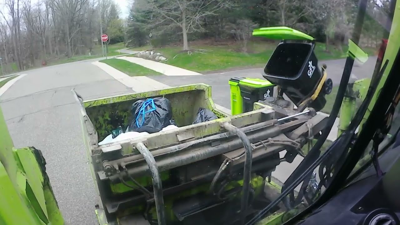Garbage Man GoPro: Ride Along in a Curotto Can Garbage Truck