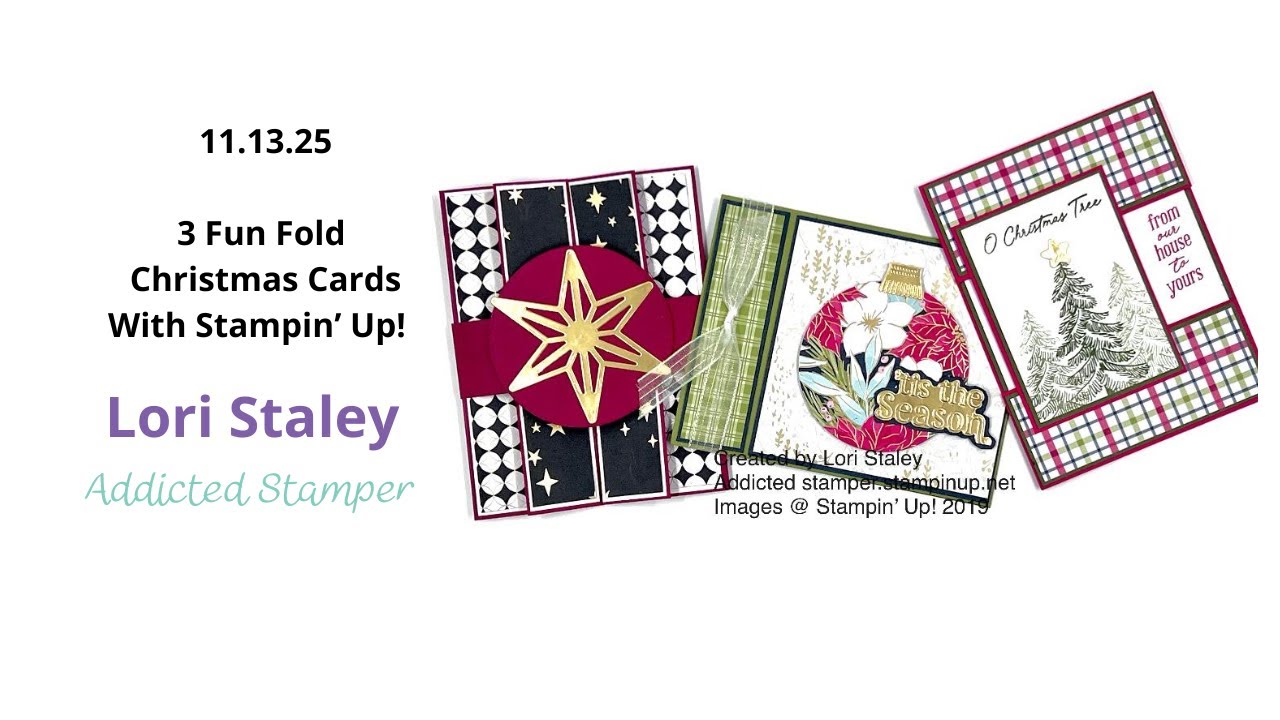11.13.25 Fun Fold Christmas Cards with Stampin' Up! Products