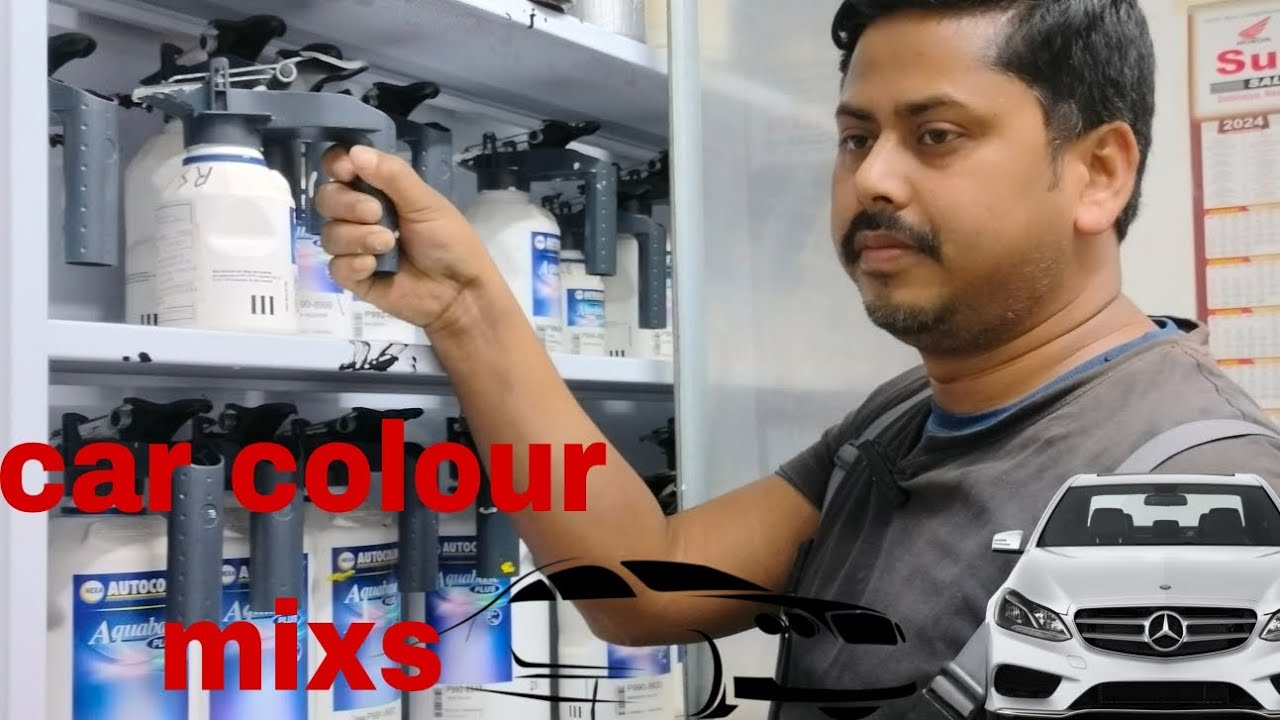 car ki colour kaise banai jata he o process dekhainge aqua base colour process #...