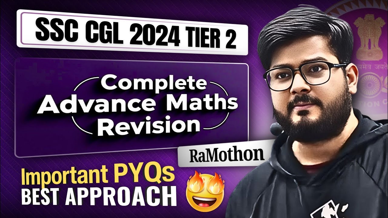 Complete Advance Maths Revision 💥 Important PYQs with Best Approach 🔥 RaMothon