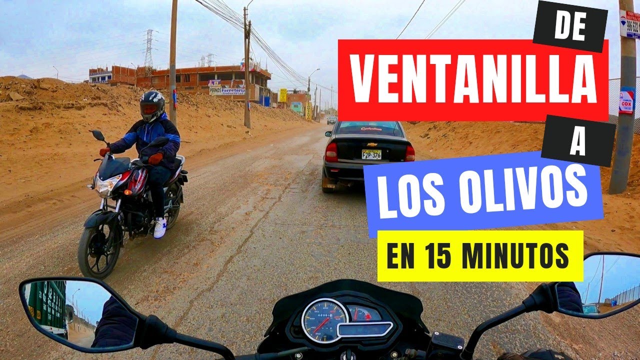 Cómo llegar de VENTANILLA a LOS OLIVOS en 15 minutos rápido en moto