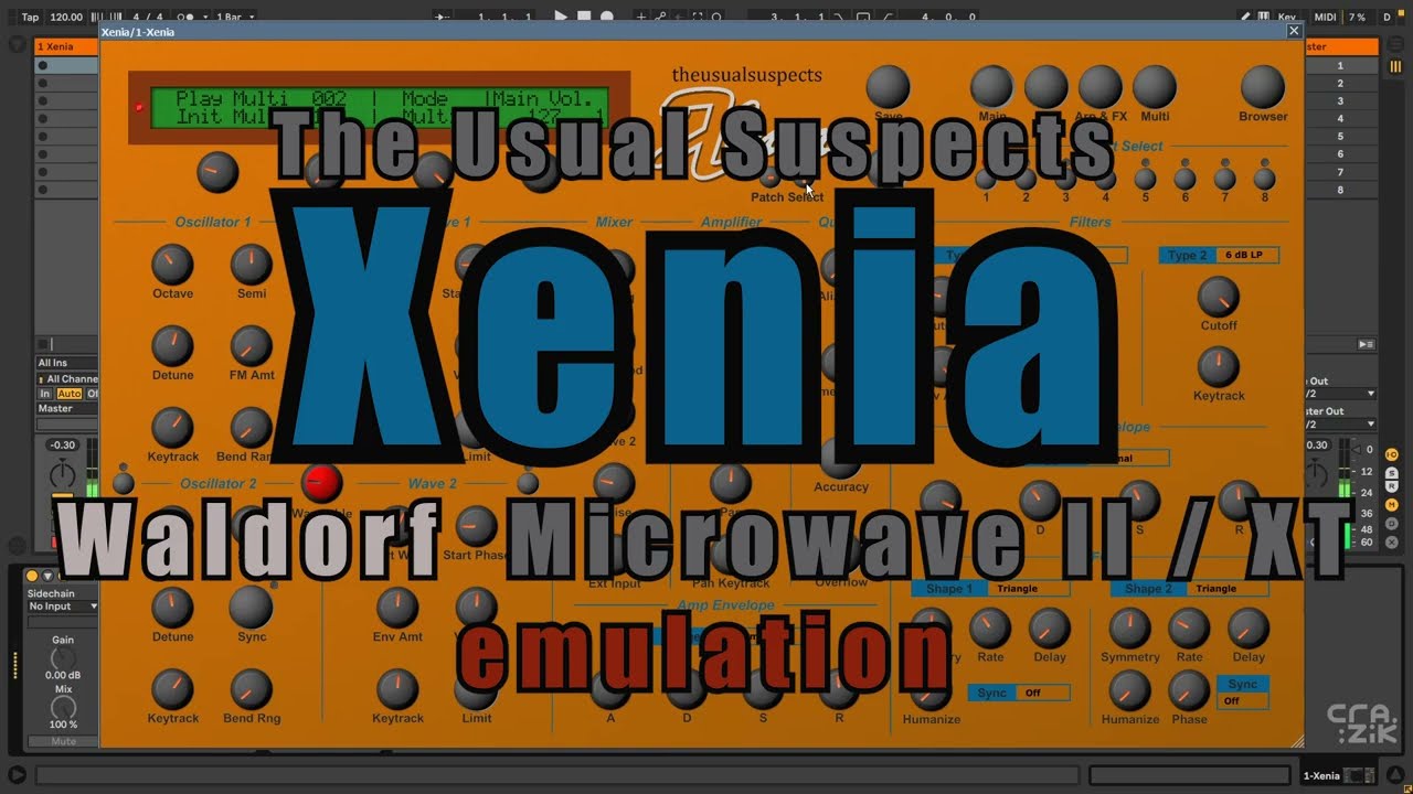 Xenia (Free Waldorf Microwave II XT emulation) - Demo by Crazik