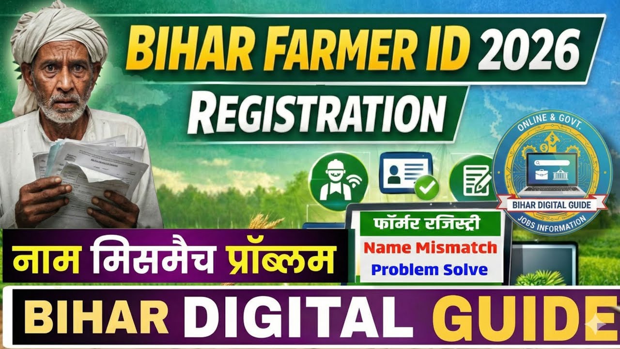 Bihar Farmer Registry 2026 Name Mismatch Problem 😱 | Name Correction Kaise Kare?