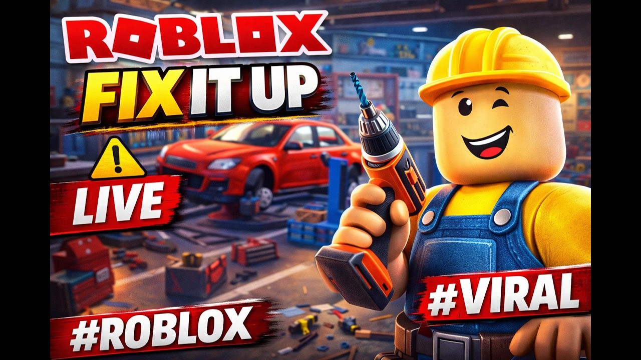 roblox fix it up #live #roblox #viral