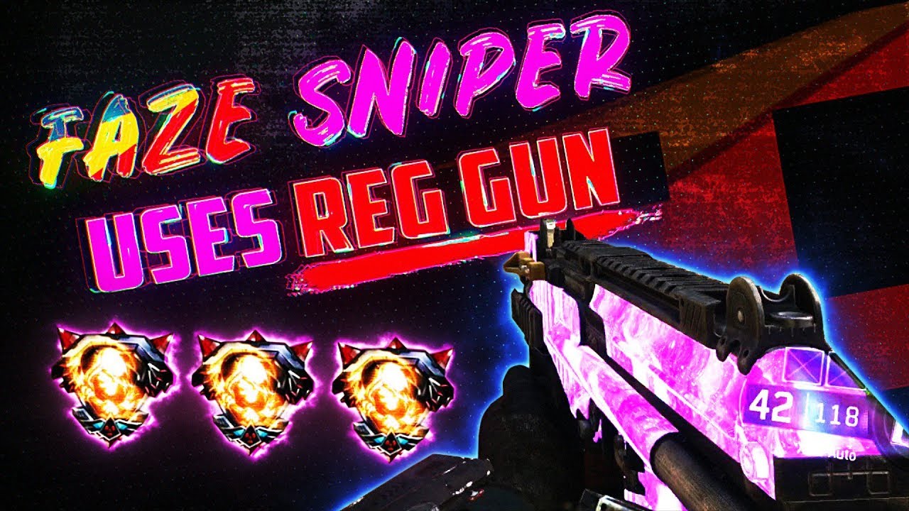 FaZe Sniper USES REG GUN.. (4 NUCLEARS)