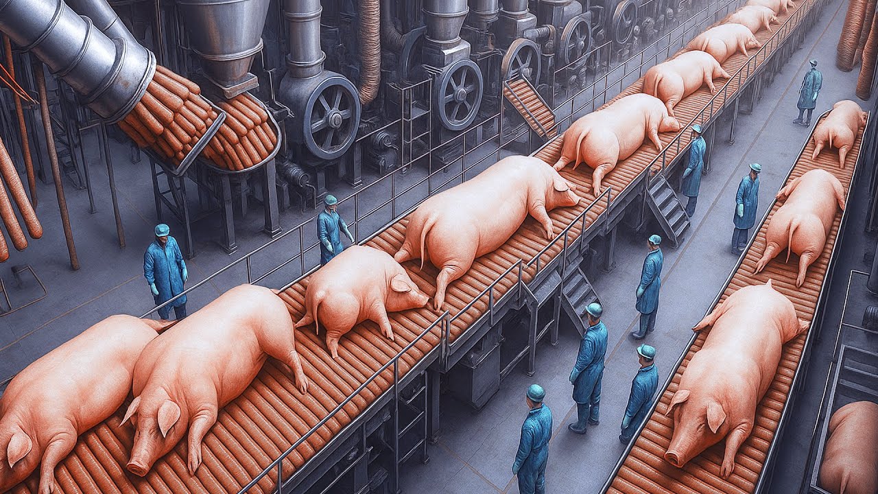 Millions of Pigs Processed Into Billions of Sausages &ndash; Inside Giant Food Factories