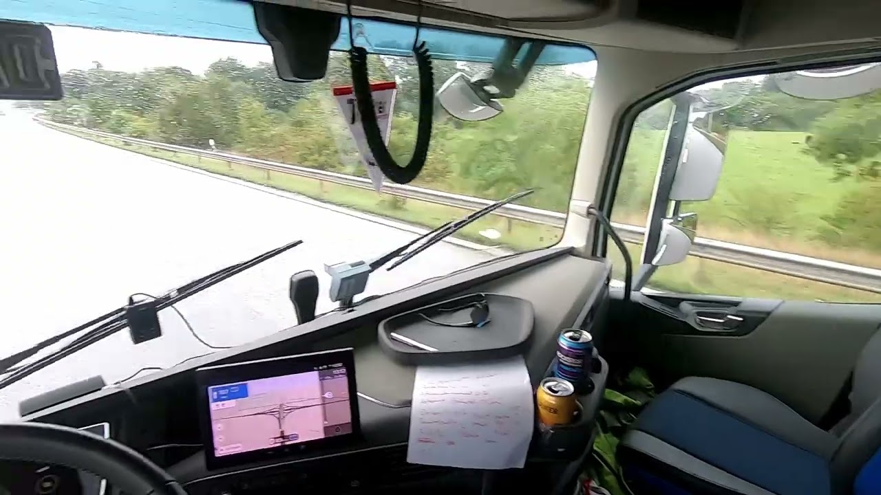 Volvo FH5 | POV | driving in Germany (no music, no talking)