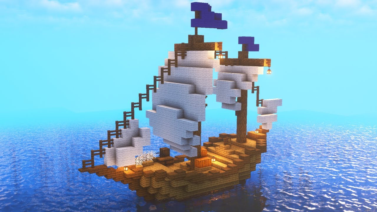 Minecraft: How To Build a Medieval Ship (Tutorial)