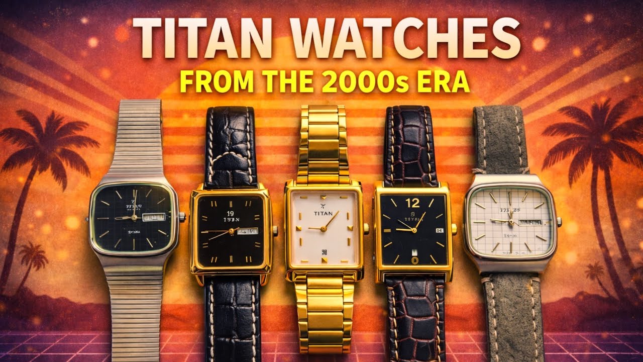 Titan Square Dial Watches from the 2000s | Vintage Indian Watch Nostalgia