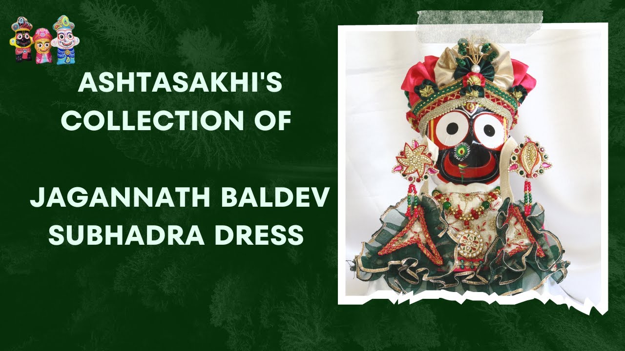 Jagannath Baldev Subhadra Maharani Dress. #rathyatra #deitydress #viral #jagannath