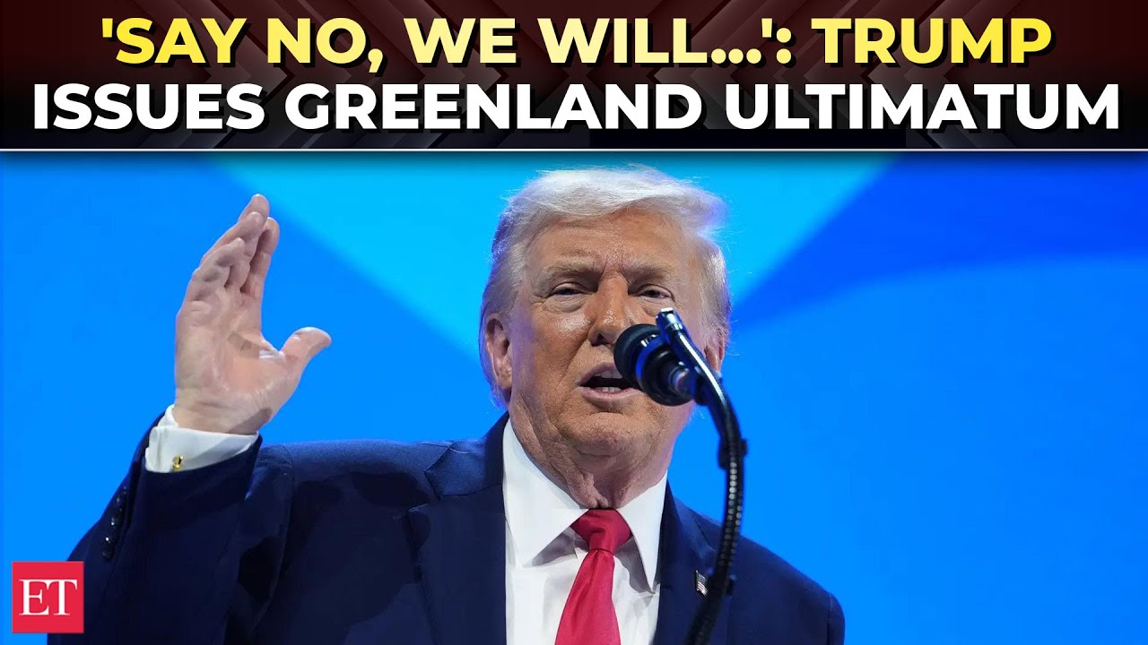 'Won’t use force, but if you say no to…': Trump reveals his plan to acquire Greenland | WEF 2026