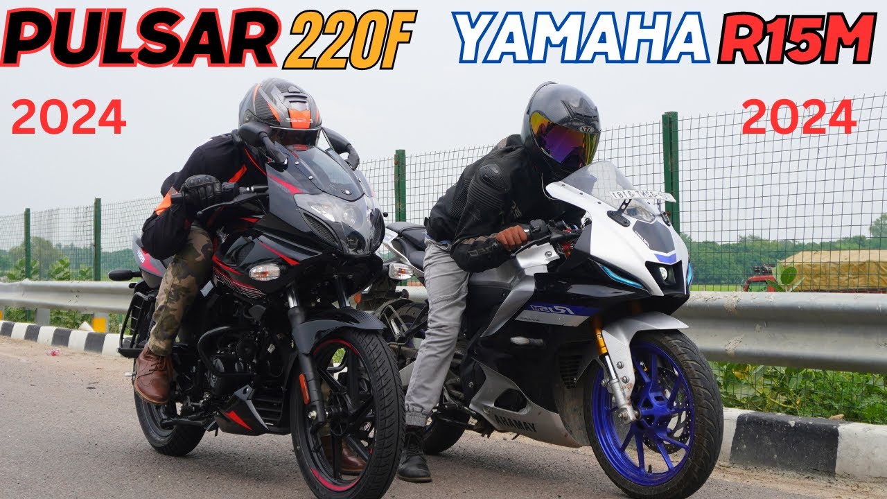 2024 Pulsar 220F vs Yamaha R15M Drag Race 🔥🔥