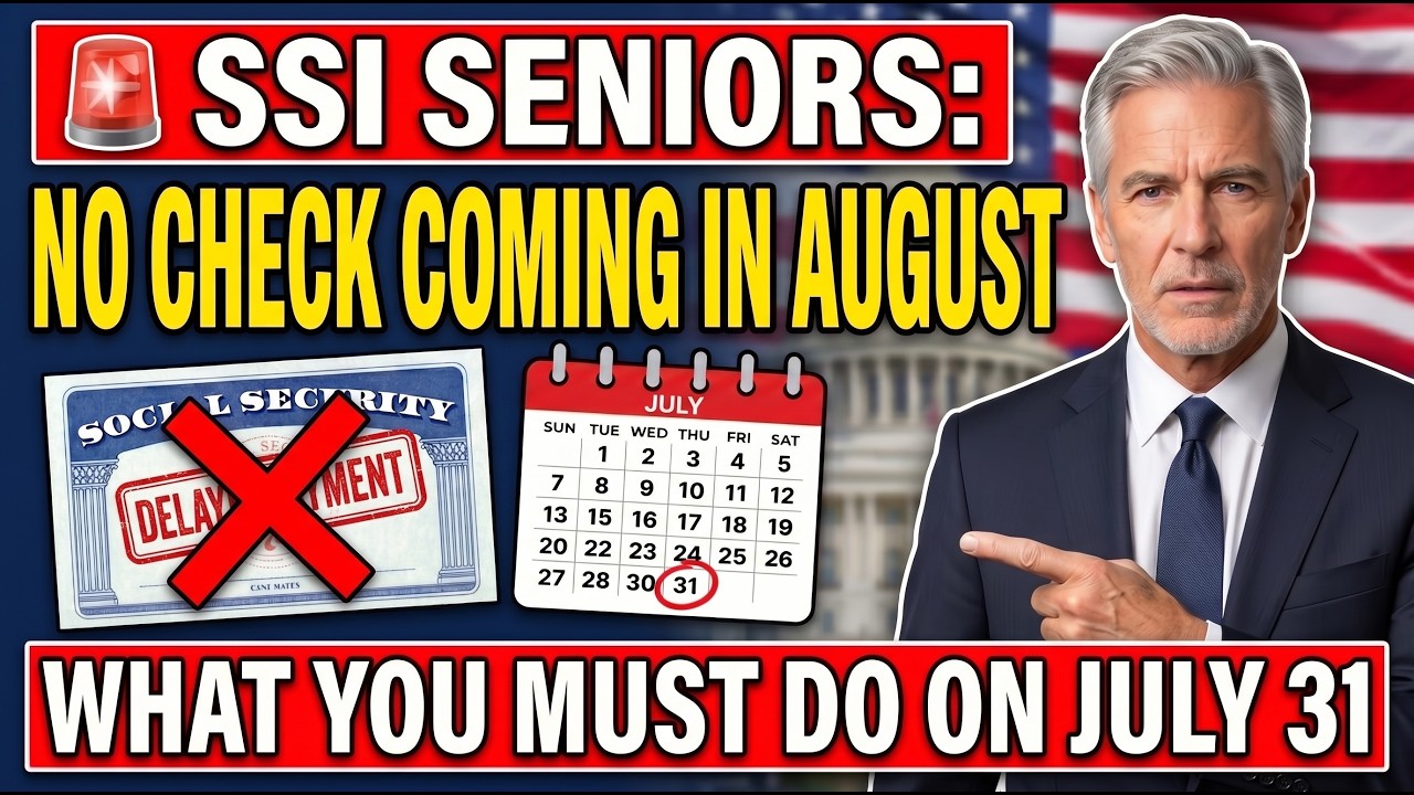 🚨 SSI SENIORS: NO CHECK IS COMING IN AUGUST &mdash; What You Must Do On July 31