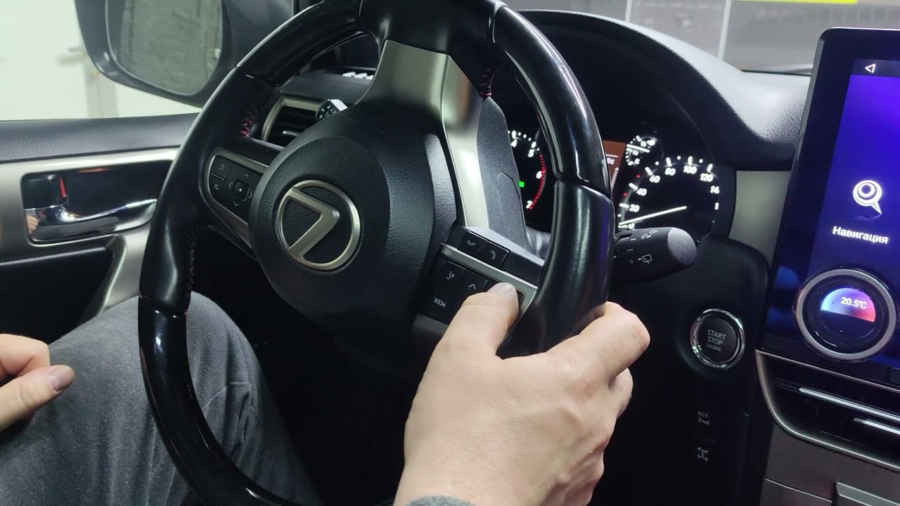 Lexus GX 460 2010-2021 монтаж монитора Android