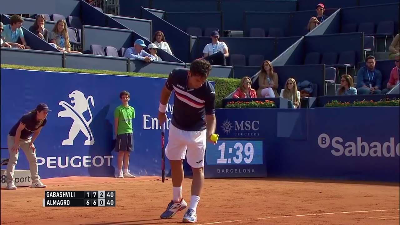 Tennis ball boy runs into wall fail remix