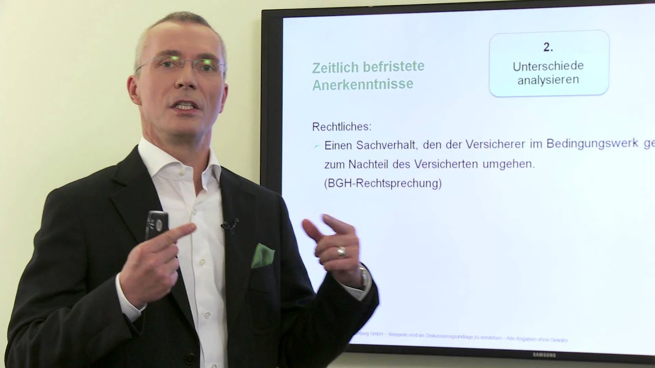 Was bringt ein Verzicht auf zeitlich befristete Anerkenntnisse im Rahmen der BU?
