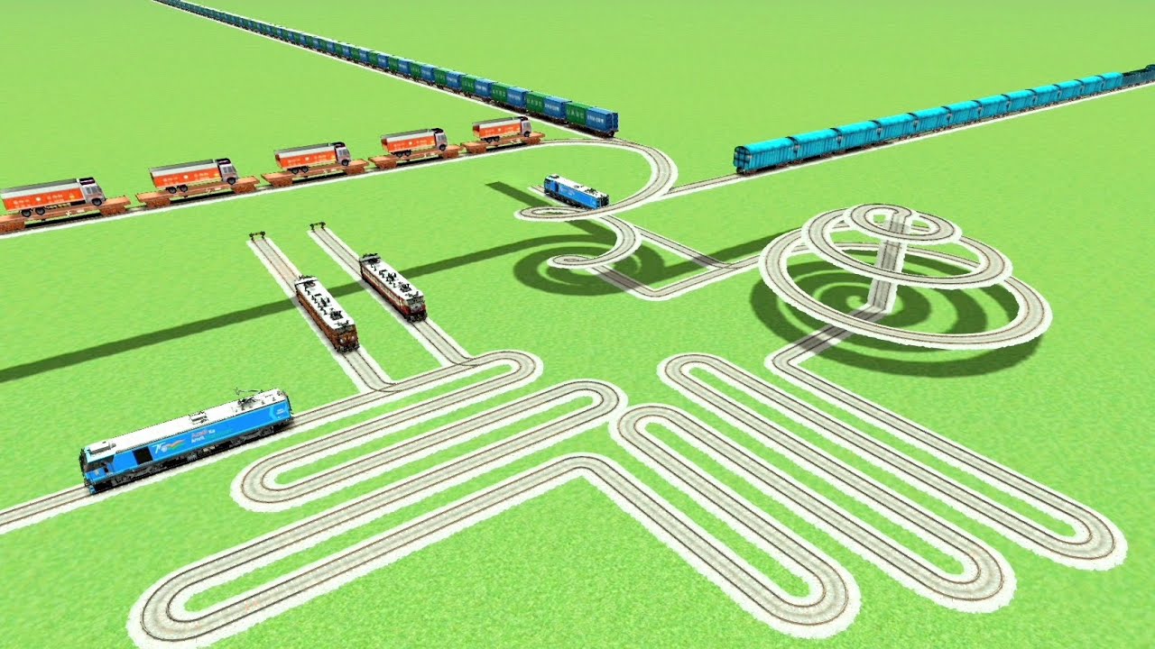 CROSSIN🐍 CIRCLES SNAKE TRACK RISKY UTRUN SHARP CURVE 💖RAILRAOD RAILWORK BEANG DRIVE 