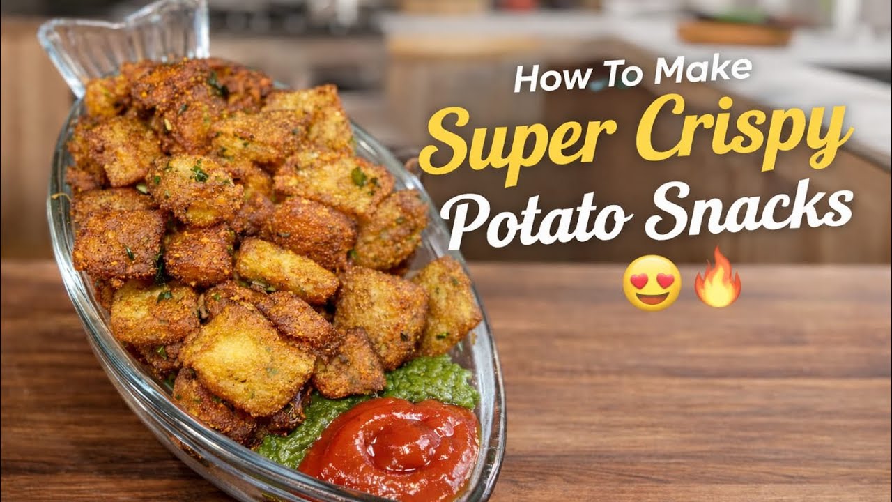 घर पर बनाएं कुरकुरे आलू का स्नैक | आसान और झटपट रेसिपी | Crispy Potato Snack Recipe