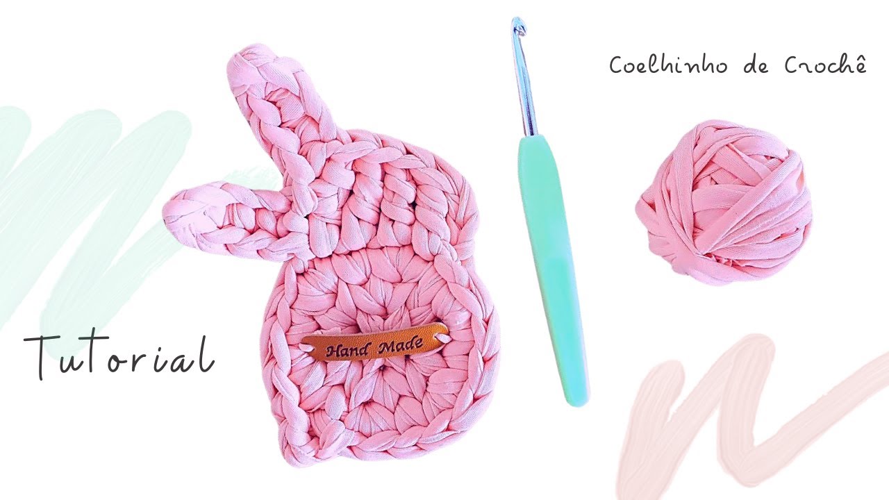 Como Fazer Coelho de Páscoa em Crochê Com Fio de Malha – Tutorial fácil para a Páscoa