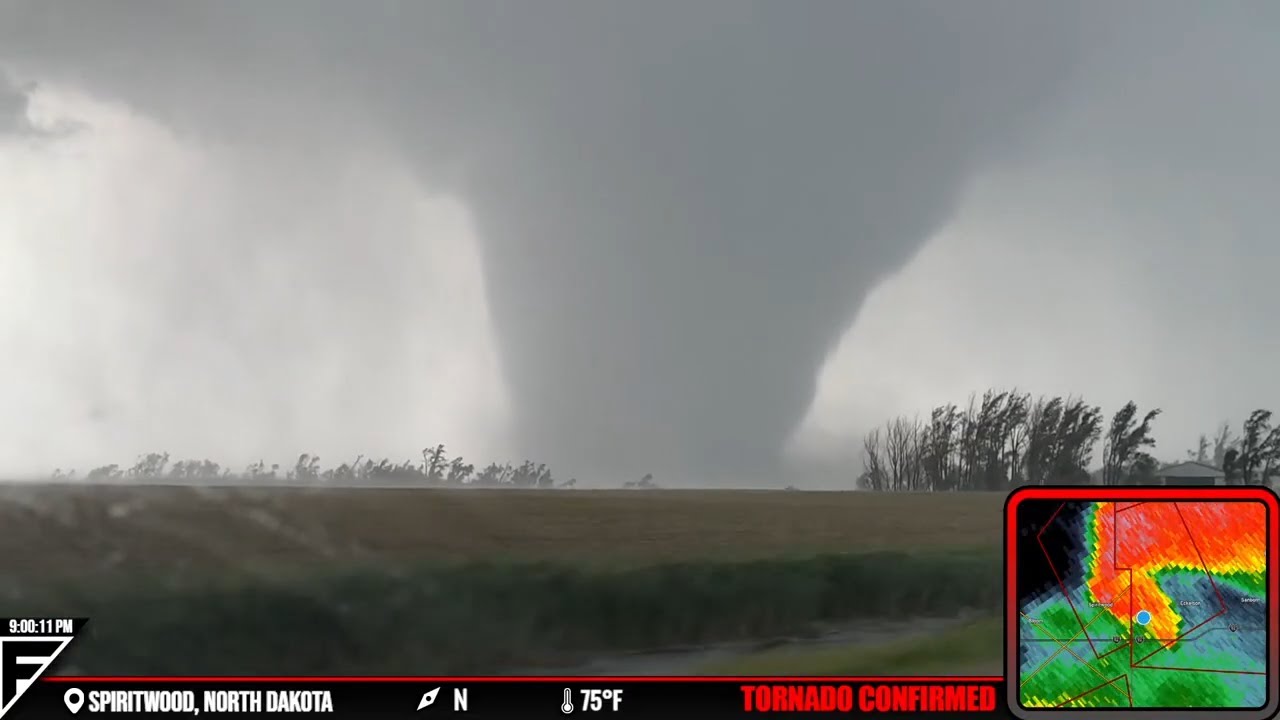 Violent North Dakota Tornado Chase - Live As It Happened - 6/20/25