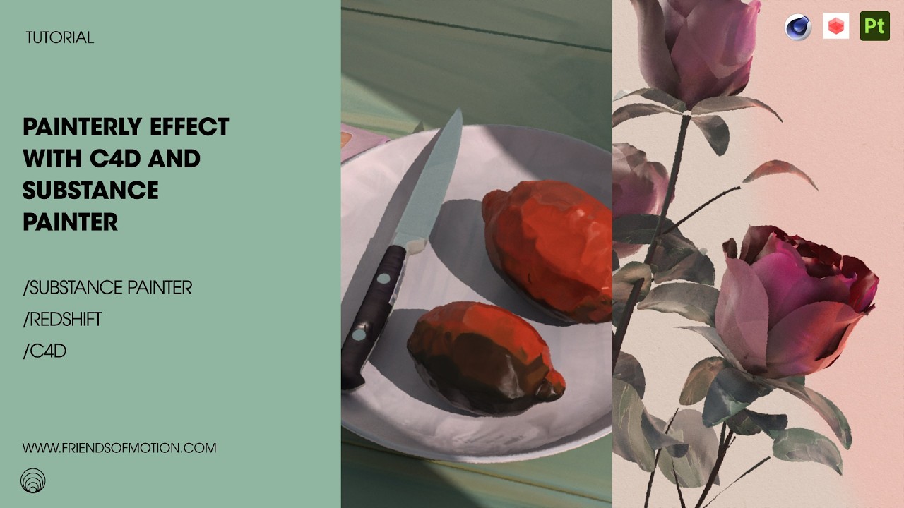 Painterly Texture in C4D with Substance Painter Stylized Filter
