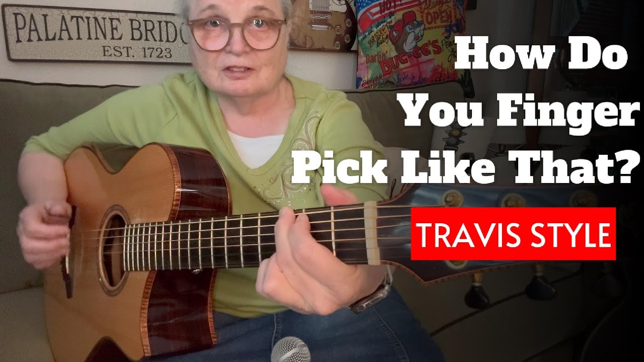 Learn Travis Style Guitar ** My Style Of Finger-Picking ** Yamamoto Talus Acoustic